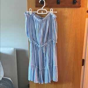 Blue and White Coverup